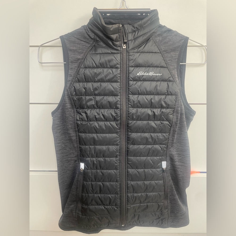 Eddie Bauer Slim Black Puffer Vest Small